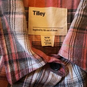 Women’s Tilley Plaid Button-Up Shirt ( Medium)